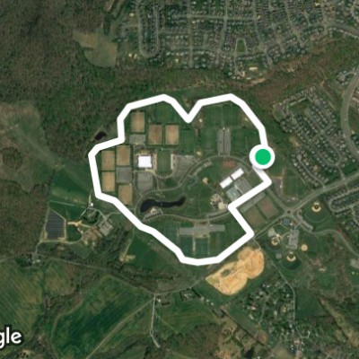 South Germantown Recreational Park Loop walking route map in Germantown