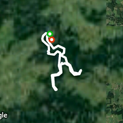 Nisramont walking route map in Houffalize