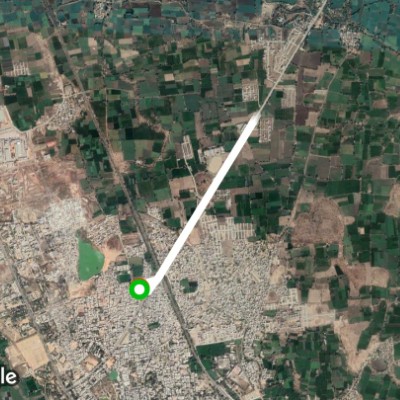 Sanjeet road walking route map in Mandsaur