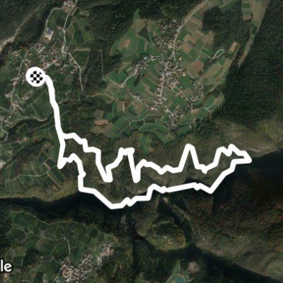 Lez di Malgolo walking route map in Salter