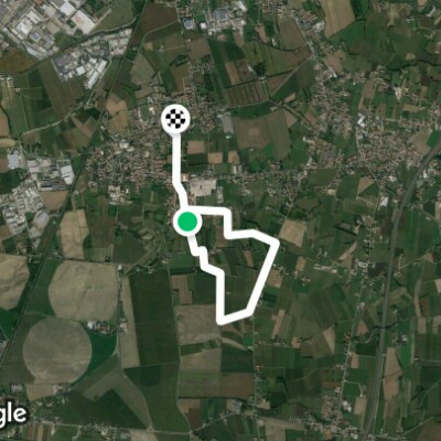 Via Prà delle Piante walking route map in Santa Lucia di Piave