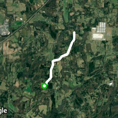 5.0 miles Hepler, Dulin, Howardton Cir and return walking route map in Mocksville