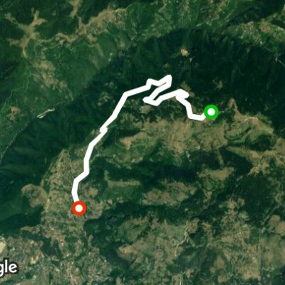 Top-Skakavac-Bukovik walking route map in Sarajevo