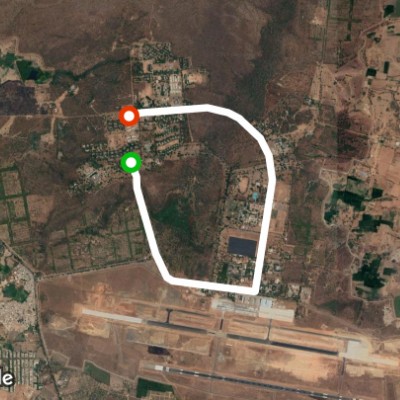 Academy Pacer Track walking route map in Dundigal