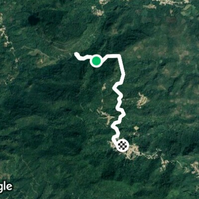 Pain walking route map in San Cristobalito