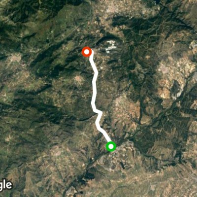 Step by step walking route map in Ribera del Alberche