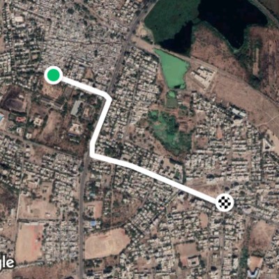 Route near Indira Nagar