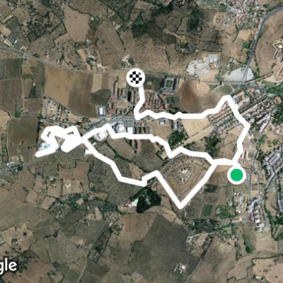 Assumption walking route map in Elvas