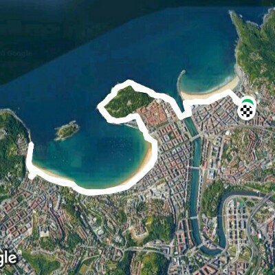 Las tres playas de Donosti.