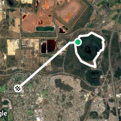 McLaughlan Road walking route map in The Spectacles