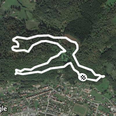 Fitness trail Fresse-sur-Moselle walking route map in Fresse-sur-Moselle