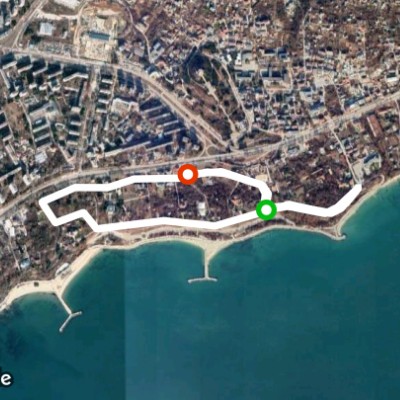 Duchess walking route map in Varna