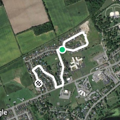 BevKan walking route map in Napanee