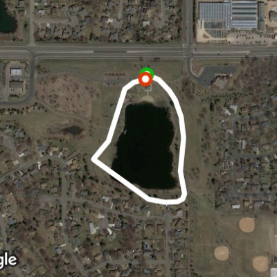 Valley Lake Park .5 walking route map in Lakeville