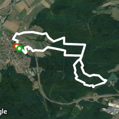 Groupama Foundation Course walking route map in Bulgnéville