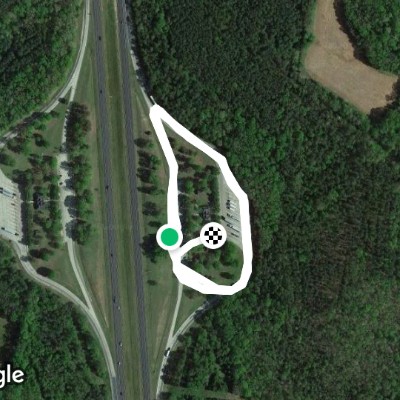 Rest area walking route map in Richburg