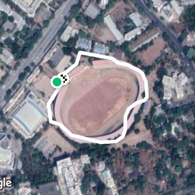Jawaharlal Nehru Stadium walking route map in Amravati