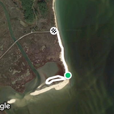 Bethel Beach State Natural Area and Preserve walking route map in Onemo