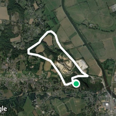 Career loop walking route map in Redon