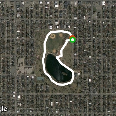 Powderhorn Park around the lake