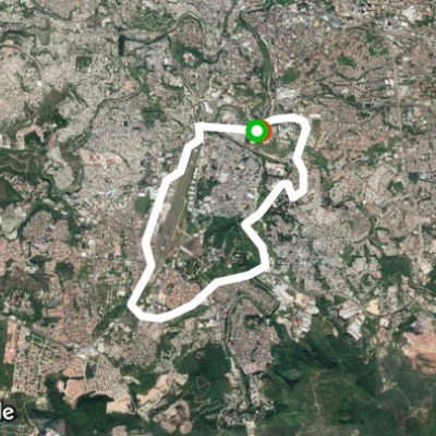 Peripheral Ring-Armed Forces Boulevard walking route map in San Juancito