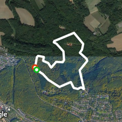 My little gas round walking route map in Völklingen