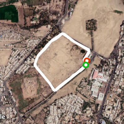 Lawn walking route map in Bhuj
