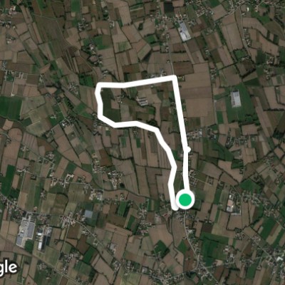 Borghetto along the Vandura walking route map in Benozzo