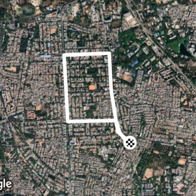 Route near Indiranagar