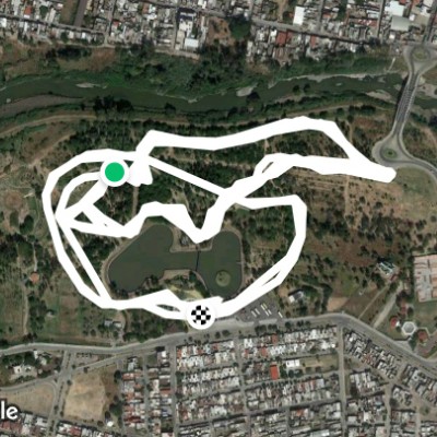 Ecoparque19112019 walking route map in Salamanca