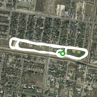 Jones Boxer Park walking route map in San Juan