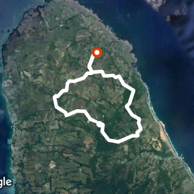 Farley Hill Park walking route map in Half Acre