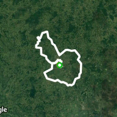 Juanilama, La Luisa, San Diego walking route map in San Gerardo