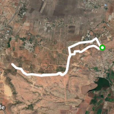 Jagannathagattu walking route map in B. Thandrapadu