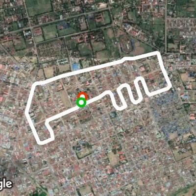 Warreng-General Kariba- Kanu Street Route walking route map in Nakuru