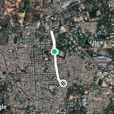 Route near Defence Colony