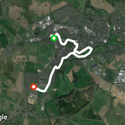 Warwick parks run walking route map in Warwick