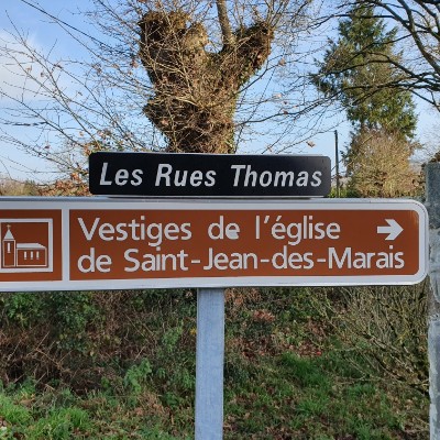 Saint Jean des Marais walking route map in Redon