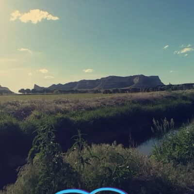 Canal trail walking route map in Gering