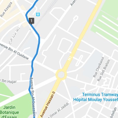 Hassan 2 estación de tren ONCF Agdal Sendero Rabat, RabatSaléZemur