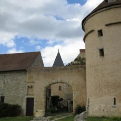 The railway - Mazerier walking route map in Mazerier
