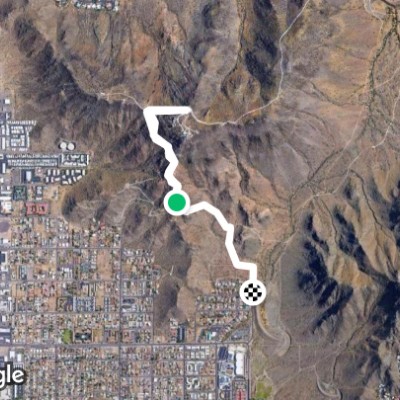 Shaw Butte to the radio towers