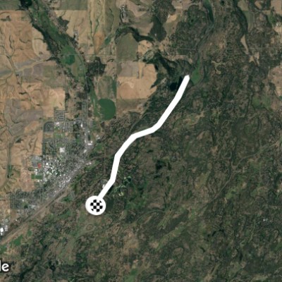 Columbia Plateau Trail to fish lake