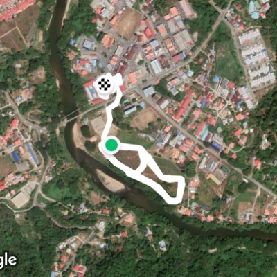 Jogging track river side Tamparuli